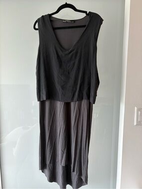 Vintage All Saints Charcoal Layered Dress